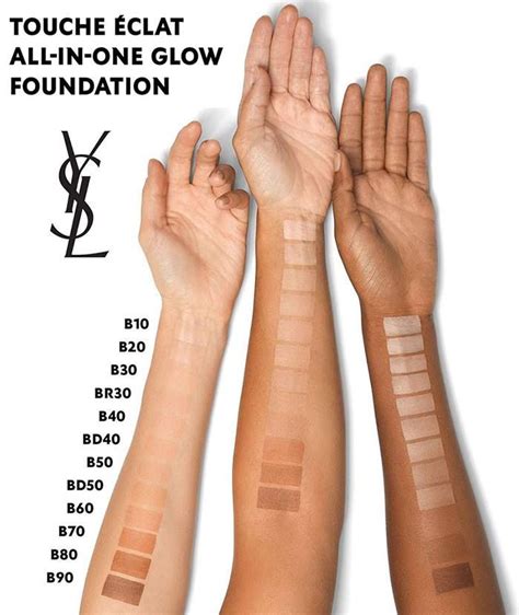 ysl touche eclat foundation cushion|YSL touche eclat shade chart.